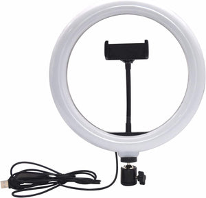 Tripod Stand 7 Feet with 26CM Selfie LED Ring Light & Mobile Phone Holder 26 CM ring light with Best Quality for Vlogging